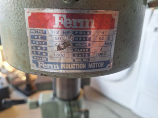 Mașina de gaurit industriala Ferm FM16, 220V, 1500 RPM, 50Hz, adusă din Germania. foto 10