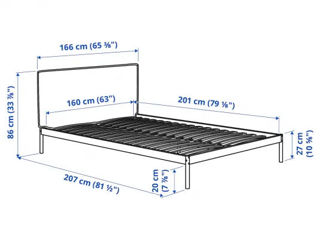 Продам кровать Ikea 160х200 foto 3