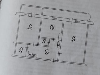 Apartament cu 2 camere, 49 m², 10 cartier, Bălți foto 8