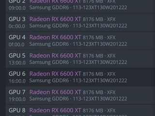 RIG Maining RX 6600 XT x 12 GPU foto 5