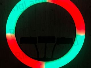 Lampa inelara 36 cm RGB pentru Tik-Tok, bloggeri foto 1