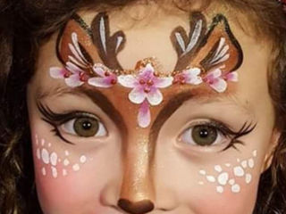 Pictez copii la matinee. Бодиарт на лице. Аквагрим. Face painting. Desene pe față. foto 5