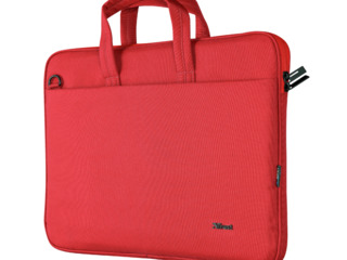 Экологичная тонкая сумка для ноутбуков размером до 16 дюймов - «Trust Bologna Eco-friendly Slim Red» foto 4