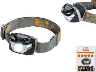 Фонарь Hama Headlamp 160 Led Grey, Orange foto 2