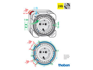 THEBEN Timer 26 - Prise analogique programmable  La minuterie du Rospegetable Theben-Timer 26 lectr foto 14