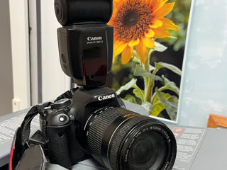 ПРОДАМ фотоаппарат CANoN 600 D + вспышка 580 EX II