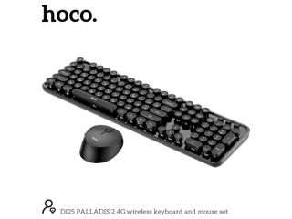 Set tastatură și mouse fără fir Hoco DI25 PALLADIS 2.4G (versiunile în engleză și rusă) foto 4