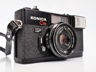 Konica C35 EF Black 38mm f2.8 Point &shoot Film Camera foto foto 1