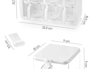 Set recipiente pentru condimente cu 6 containere foto 6