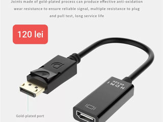 Адаптеры HDMI-DP-DVI-D - VGA-usb Type C-RCA -Mini DP-PS2/WII foto 8