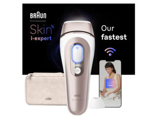 Epilator IPL BRAUN Skin i-Expert Pro 7 PL7147, 400000 impulsuri, 10 viteze, 3 accesorii, SkinPro 2.0