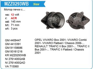 Vindem aeroterma (моторчик печьки) - opel vivaro, renaul trafic foto 2