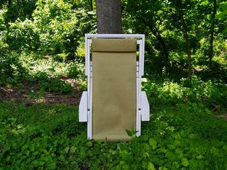 Кресло-шезлонг раскладное из натурального дерева. foto 5