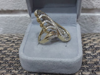 Женское золотое кольцо 585 пробы.Inel din aur 585 foto 6