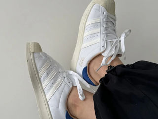 Adidas Superstar White/Blue Unisex foto 9