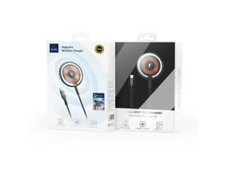 Încărcător wireless magnetic transparent Wiwu M14 foto 5