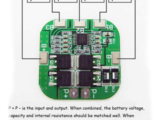 BMS Li-ion board 3S 11.1V 20A 40A 60A, 4S 14.8V 20A 40A . foto 10