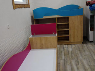 mobilier pentru copii dormitor cu doua vivele  dormitor pentru copii cu doua nivele foto 9