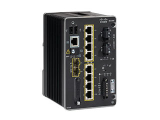 Catalyst IE3300 with 8 GE PoE+ and 2 GE SFP, Modular, Network Essentials