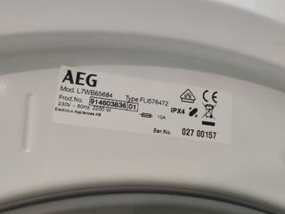 AEG 2in1 - spală și usucă, la 8 kg, din 2020, în stare bună! Garanție și livrare! foto 7