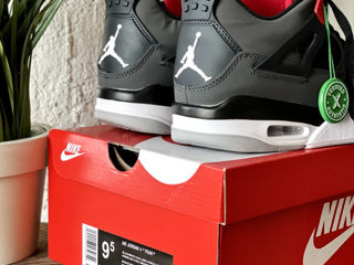 Nike Air Jordan 4 Retro Black/Grey/Red foto 4