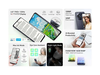 Новинка! Телефон + электронная книга TCL 50 Pro NXTPaper 8/512Gb Бумажный экран foto 5