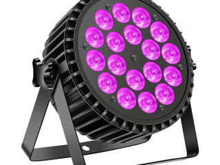 Bonaudio led par 18*10w rgbw set - 6 bucati led par + case (cu roti) foto 3