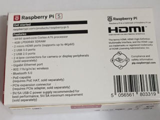 Raspberry Pi 5 Model 4GB foto 2