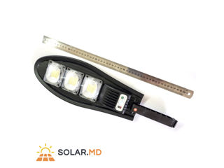 Lampă solară stradală 39 cm cu senzor de mișcare 3 lentile LED foto 4