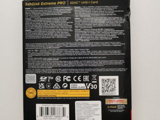 Карта памяти SanDisk  Extreme PRO 128GB foto 2