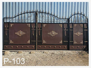 Porti , garduri, balustrade, copertine, porti fier forjat foto 11