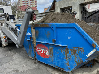 Skip, container gunoi/ deseuri , lift mobil exterior de ridicare a materialelor foto 4