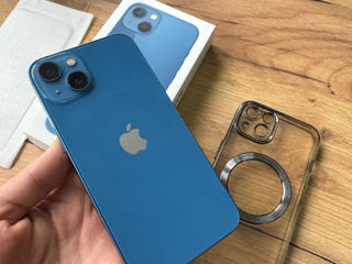 Iphone 13 Blue original ! Tot setul + husa si sticla