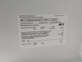 Congelator noFrost Bosch GSN29UW3W/01, 200l, 7 sertare, 2019, adus din Germania foto 12