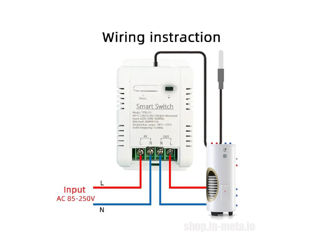 Smart WiFi 16A TUYA Termostat cu senzor extern de temperatură