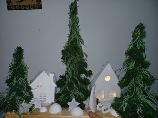 Decoratiuni de iarna,  confectionate manual, compozitii vii pentru masa de revelion. foto 4