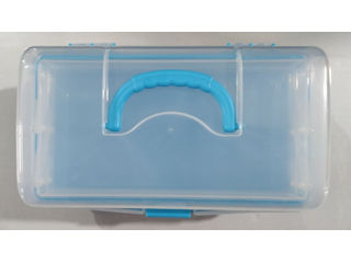 Cutie de scule, organizator albastru 225x130x115mm foto 3