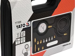 YT-73030	Тестер давления масла с адаптерами 12пр. 0-500 PSI/0-35 бар  "Yato"