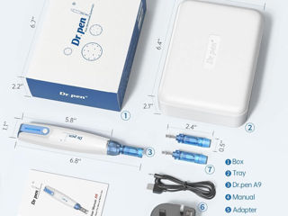 Dr.pen a9 microneedling pen kit wireless micro needling pen dispozitiv de derma needling pentru foto 3