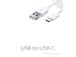 USB to USB-C Cable, Cablu, Кабель 1M Type-C foto 1