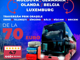 Transport de Pasageri și Colete  Moldova  Belgia  Olanda  Germania  Luxemburg.