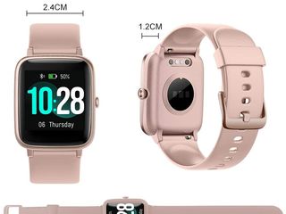 Smart watch ceas часы women, waterproof smartwatch full touch screen fitness with heart rate foto 3