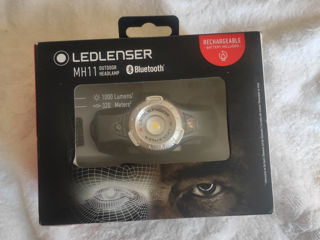 Мощный аккумуляторный налобный фонарь LED Lenser MH11 (новый в упаковке)