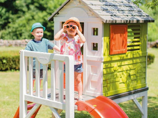 Детский игровой домик Smoby на сваях с горкой 260х160х197см foto 8