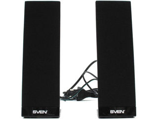 SVEN 230 Black,  2.0 / 2x2W RMS, headphone jack фото 3