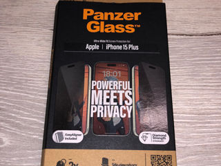 iPhone 15 Plus Sticla de Protectie защитное стекло PanzerGlass Privacy