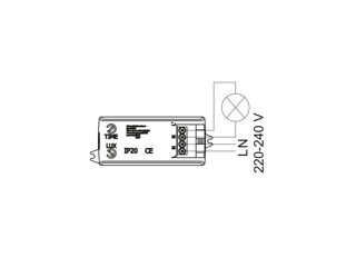 Comutator cu senzor de mișcare pentru LED, 220V, senzor de mișcare în infraroșu cu reglare a sensibi foto 6