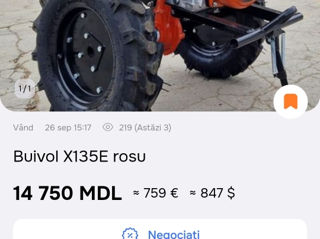 Vind motobloc cu remorca 10 cai stare buna foto 2