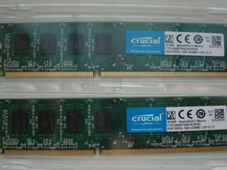 RAM Crucual DDR4 PC 8Gb (2x4Gb), 2666 MHz, CL19, NOU, sigilat 500 lei foto 3