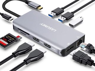 Type-C Dock Station / HDMI, LAN, DP, VGA, USB / Thunderbolt 3 foto 4